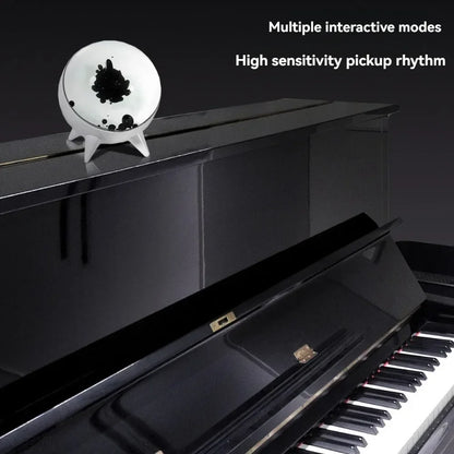 Magnetic Ferrofluid Music Rhythm Lamp Sound Sensitive Fluid Pickup Lamp Ferrofluid Light Desktop Decorative Speakers Companion