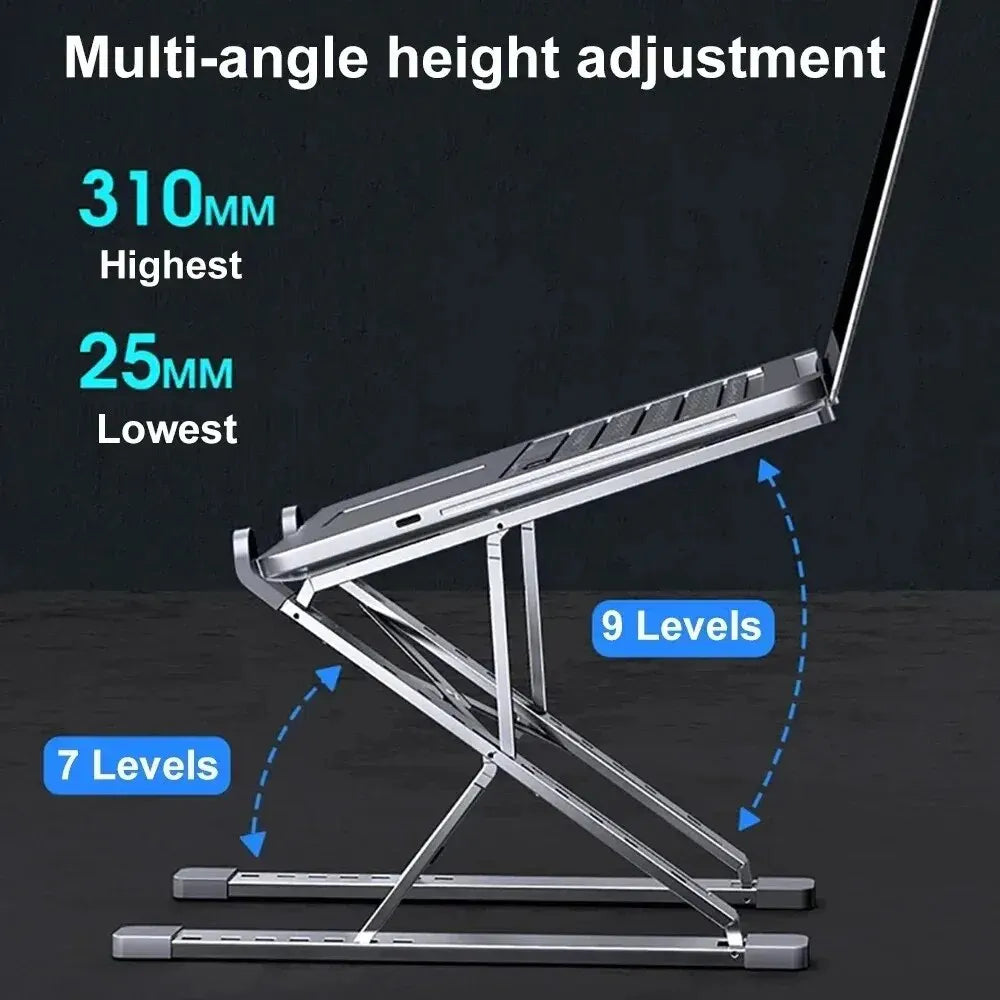 NEW N8 Adjustable Laptop Stand Aluminum for Macbook Tablet Notebook Stand Table Cooling Pad Foldable Laptop Holder