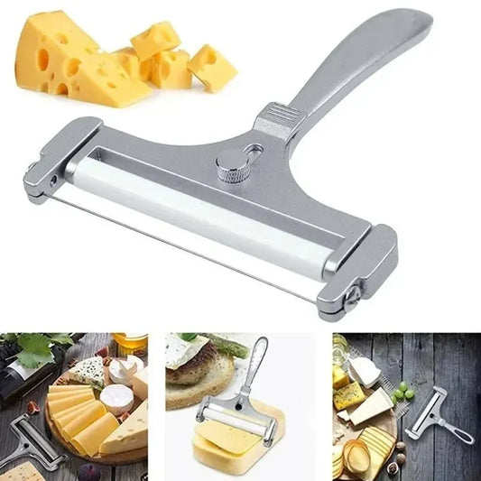 Stainless Steel Cheese Slicer Adjustable Thickness Butter Cutter Soft and Semi-Hard Kitchen Cooking Tools Cheddar Gadgets Grater