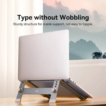 Baseus Adjustable Laptop Stand Aluminum Portable Notebook Support Holder for Macbook Air Pro Computer Stand Cooling Bracket