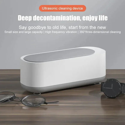 Xiaomi Multi-functional Glasses Cleaning Machine 360 Degree High Frequency Vibration Jewelry Braces Watch Cleaning Machine New