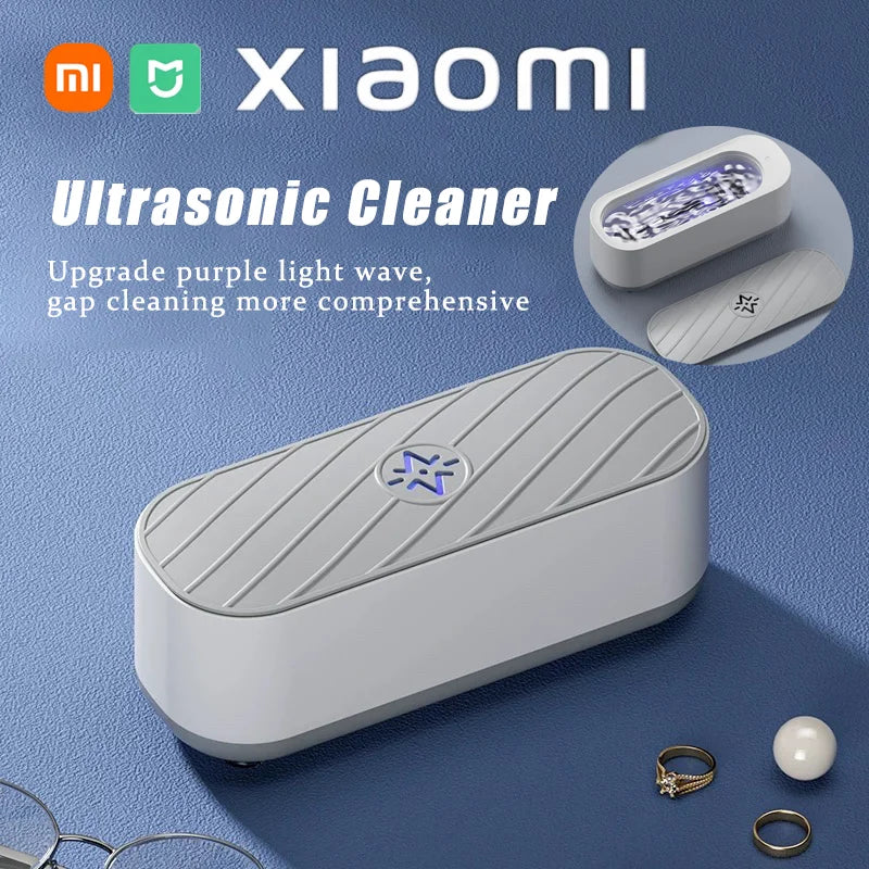 Xiaomi MIJIA Ultrasonic Cleaning Machine USB Rechargeable High Frequency Vibration Wash Cleaner Jewelry Glasses Braces Cleaner