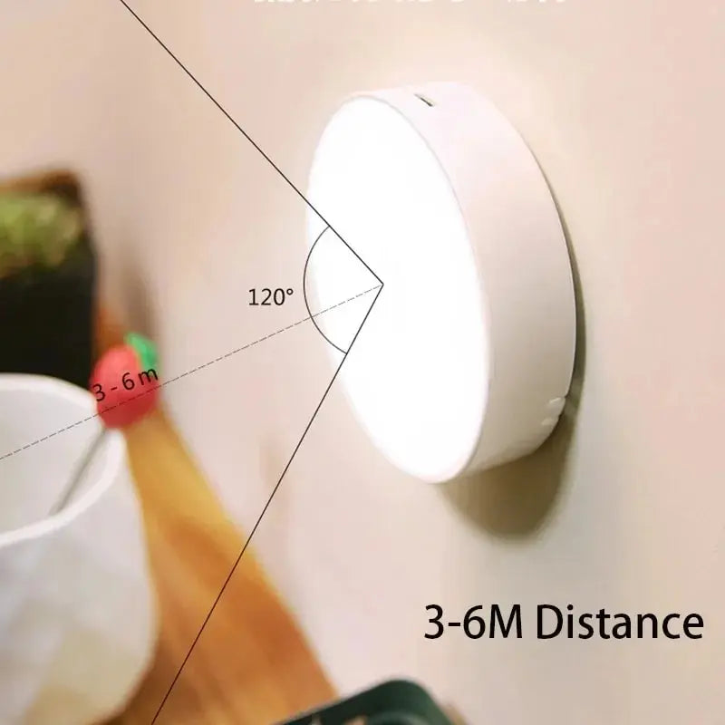 LED Night Light Smart Human Body Sensor with Digital Sensor Head Magnetic Suction Wireless-Use Eye Protect Night Lamp