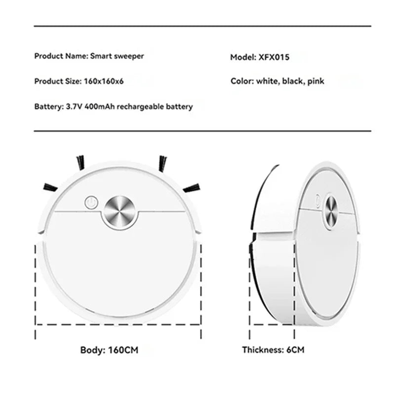 Xiaomi MIJIA 3 in 1 Smart Sweeping Robot Vacuum Cleaner 4000Pa Strong Suction Easy To Use For Hard Floors Pet Hair Carpets New