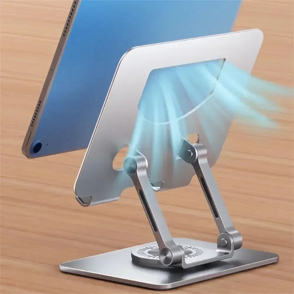 360° Rotatable Tablet Holder Adjustable Foldable Desktop Stand Holder Compatible For 4.7-12 Inch Ipad Pro/Air/Min Laptop Tablet