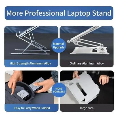 NEW N8 Adjustable Laptop Stand Aluminum for Macbook Tablet Notebook Stand Table Cooling Pad Foldable Laptop Holder