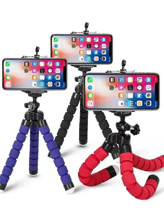 Octopus tripod stand for phone mini portable sponge holder Clip Sport digital camera mount adjustable mobile camera accessories